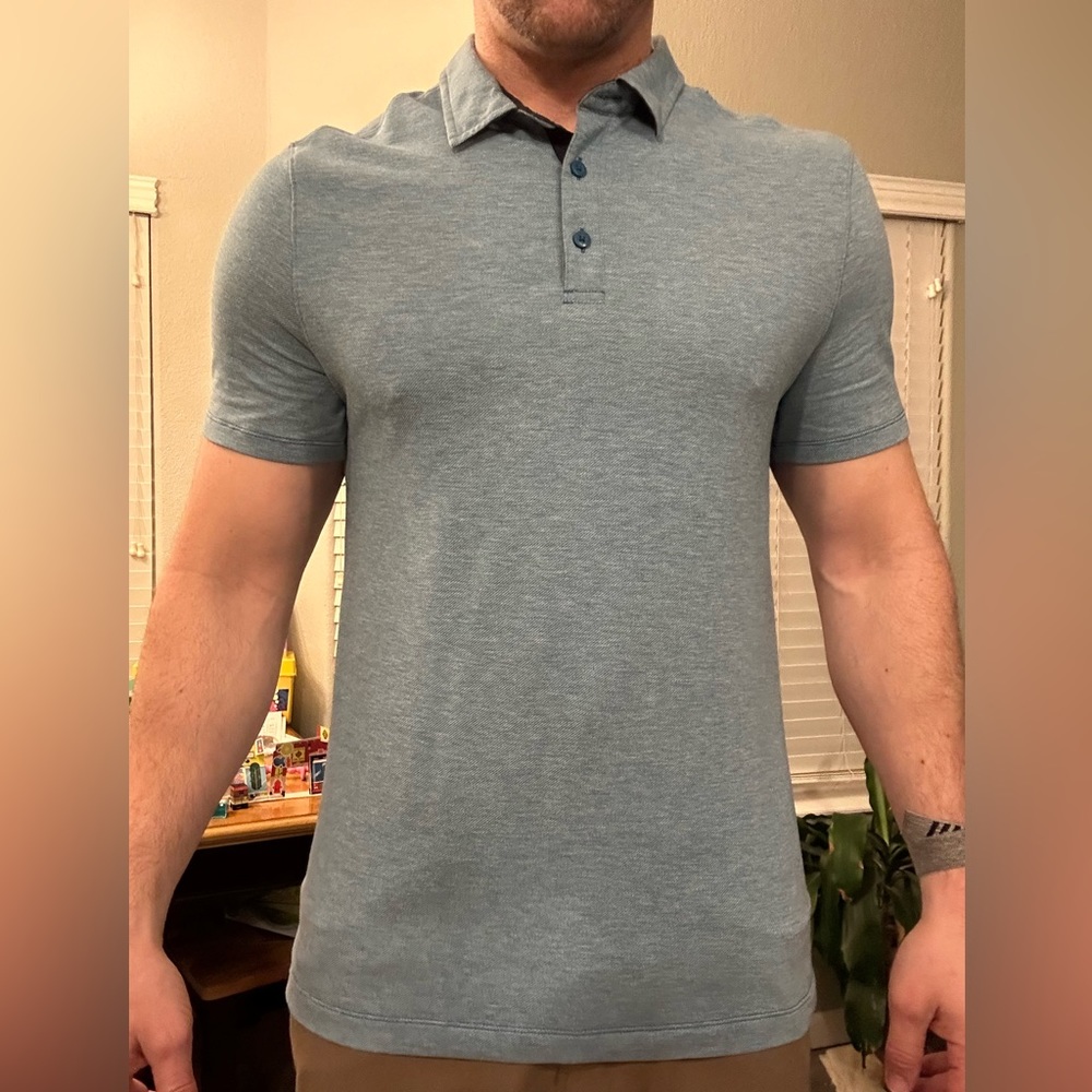 Large Lululemon Evolution Polo Heathered Capri good condition see pictures